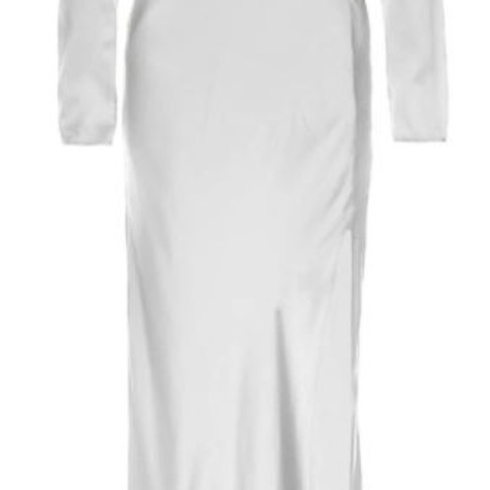 Stone Cold Fox Long Sleeve Dress in Light Gray - Picture 4 of 8